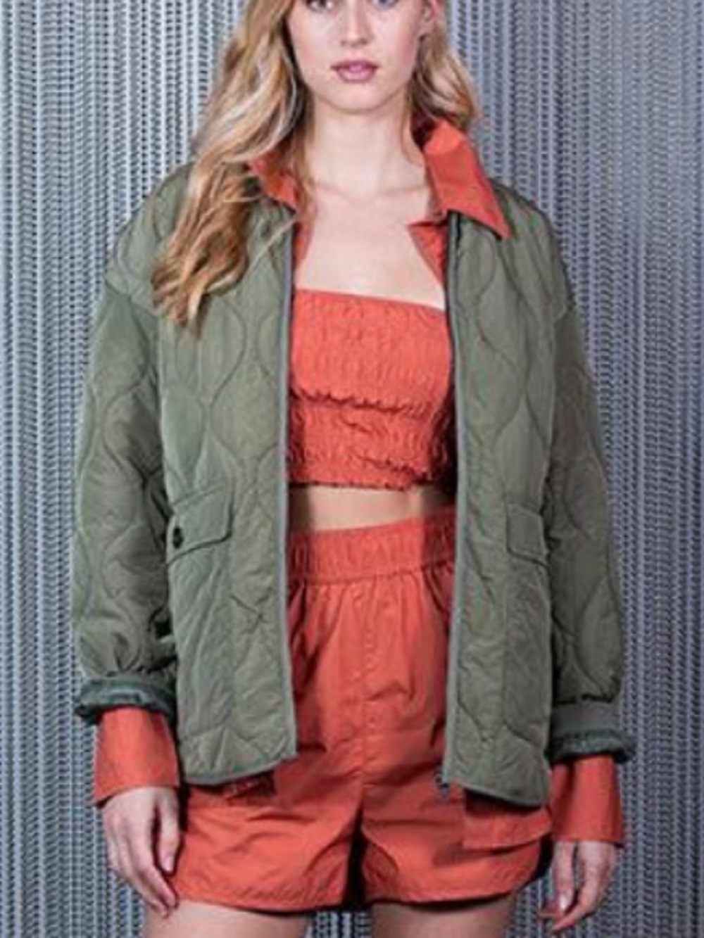 NWOT RD Style Olive Quilted Dolman Jacket Size XS|TP